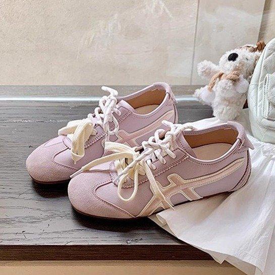 Love comprehensive girl~ 2025 Su Yinyin same pair of shoelaces color matching inner height increase casual shoes Forrest Gump shoes women's German tr