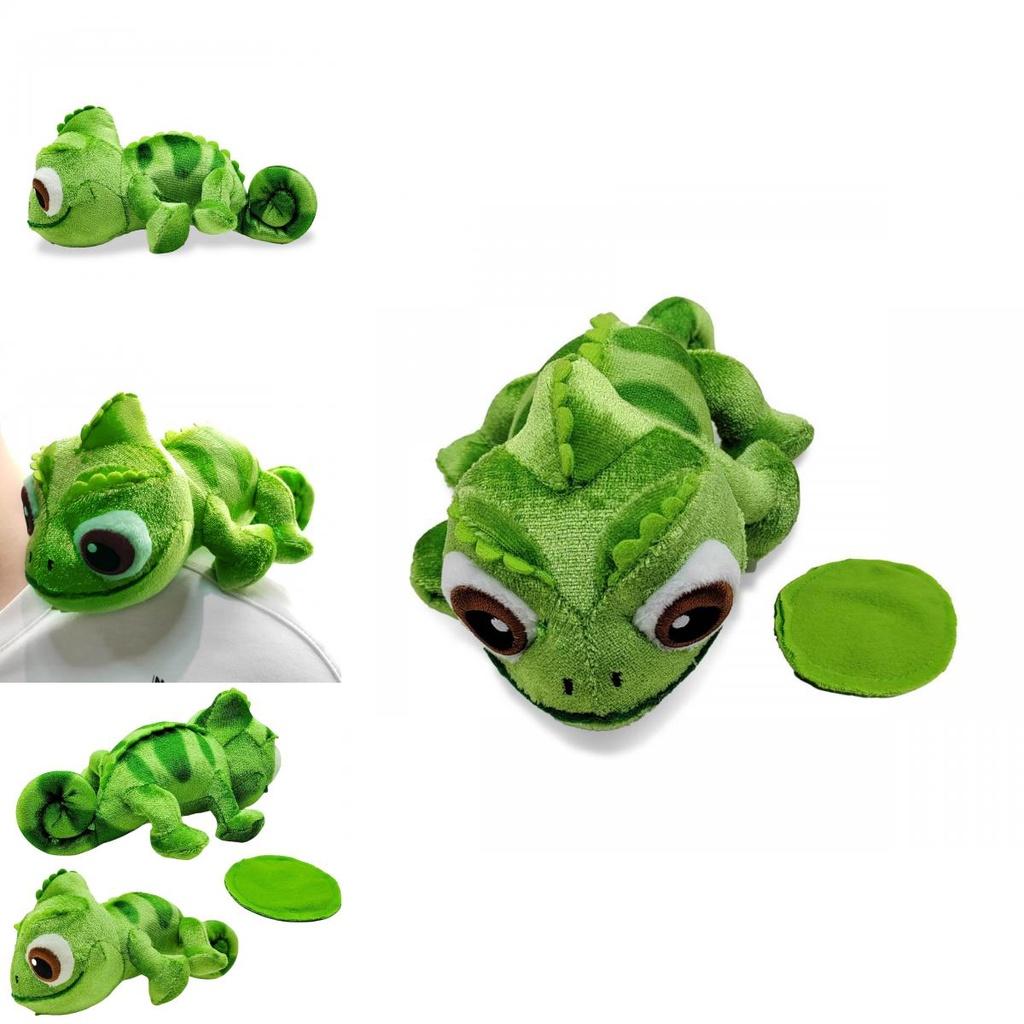 Color-changing Chameleon Plush Toy With Long Hair 16cm Size