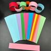 100pcs Creative DIY Assembles Paper Chains Colored Paper Strings Paper Streamers Party Backdrop Decoration