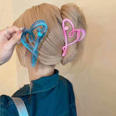 Pince à cheveux Love pour filles, épingle à cheveux requin dégradé coréen, accessoires pour cheveux pour femmes