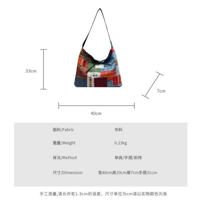 Spring and Summer Large-capacity Commuter Bag, Two-sided Back Tote Bag Women's Bag, New Niche Canvas Shoulder Bag