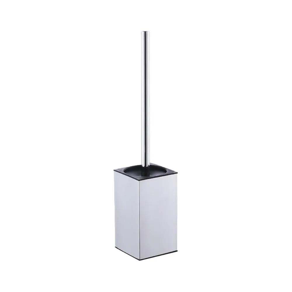 Splash-proof Cover Toilet Brush Set Floor-standing Stainless Steel Toilet Cleaning Brush Rustproof Long Handle