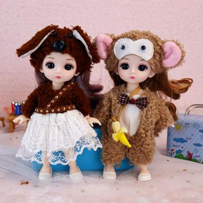 17cm Mini Doll Set Clothes Girl Princess Cute Children Toy Birthday Gift