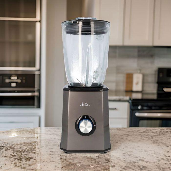 Blender Mixeur - JATA - JEBT1500 - 1500W - Bol en Verre 1.5L - Acier Inoxydable