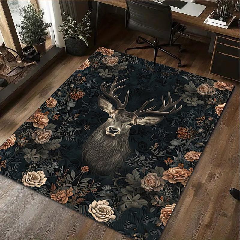 Flowers Animal Rug Home Carpet Office Decorative Carpet For Living Room Bedroom Door Mat Floor Carpet Computer Chair Area Rug