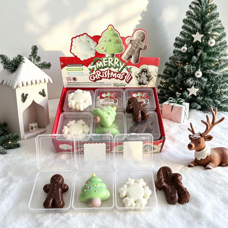 Christmas Tree Soft Clay Pressure Ball Soft Clay Toy Maltose Snowman Fun Stretching And Squeezing Toy Adult Stress Relief Gift