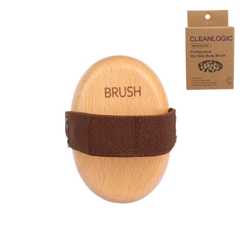 

Pet Bath Massage Brush Cat Cleaning Bath Brush Solid Wood Pig Hair Dog Beauty Brush Pet Supplies Clear water color Oval bristle brush 81307/81308