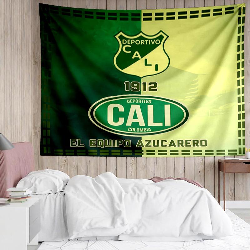 Deportivo Cali LOGO Tapestry for Bedroom Aesthetic Classroom Tapestries Wall Hanging for Living Room Dorm Office,Ideal Creative Gift