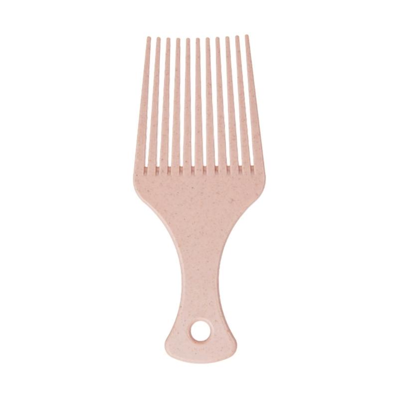 Anti Static Hairdressing Afro Comb Professional Hairdressing For Styling Wavy And Frizzy Hair Ergonomic Handle оранжевый