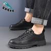 2025 new men's tooling shoes genuine leather fashion versatile low-top Martin shoes comfortable leather shoes