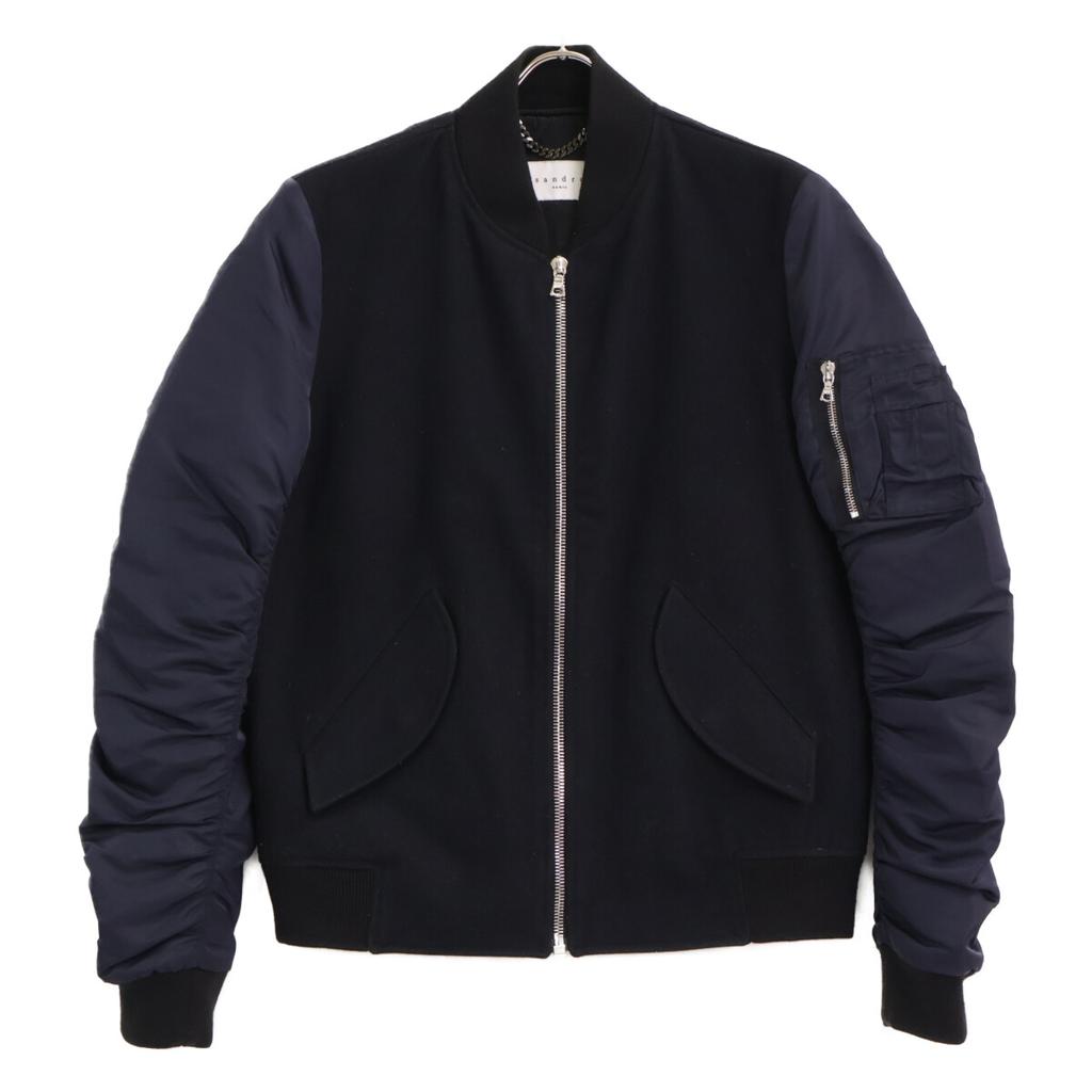 Sandro V5690W Navy Reversible Bomber Jacket Jacket M NavyUsed