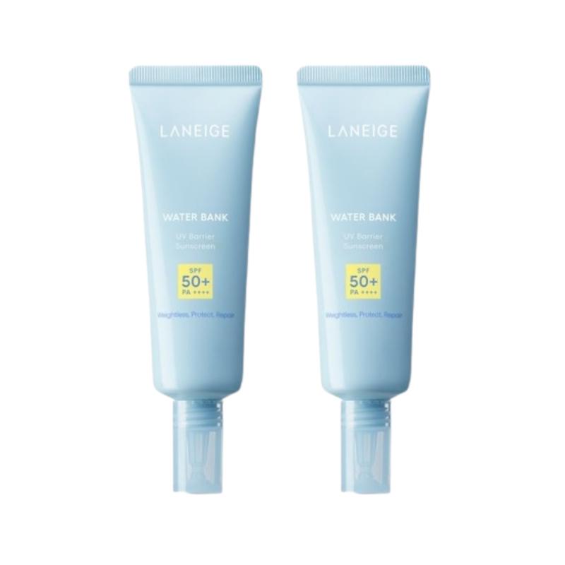

LANEIGE Water Bank Сонцезахисний крем UV Barrier 50мл – SPF50+ PA++++, Легкий зволожуючий УФ-захист 50ml 2ea