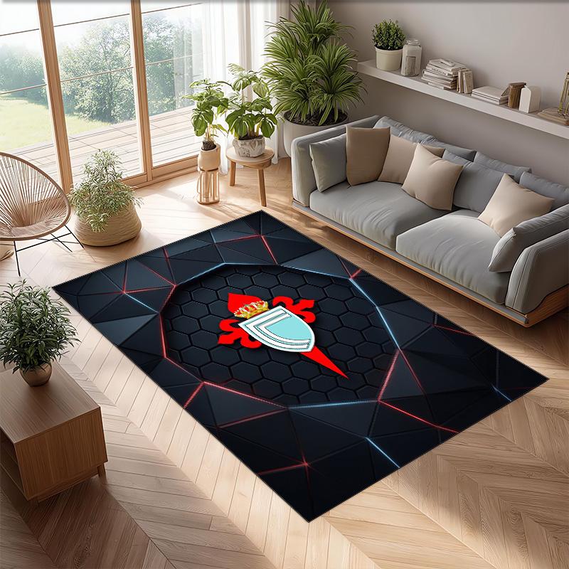 Celta Vigo FC Soccer Football Pattern Soft Area Rug Non Slip Indoor Floor Carpet Sports Decor Mat for Bedroom