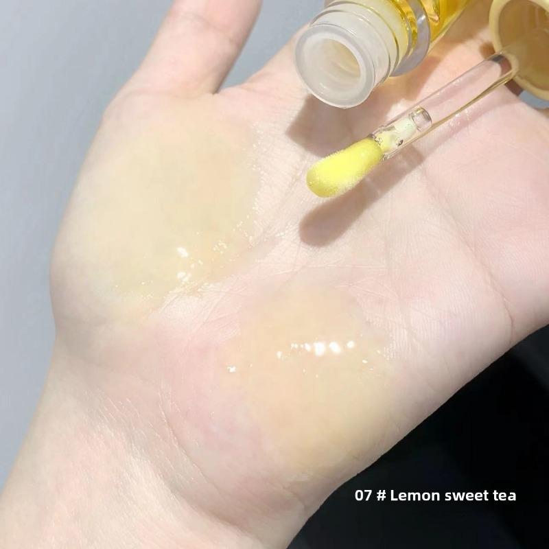 

Масло для губ Pudding Jelly Lip Oil Увлажняет и делает губы пухлыми Чистая и чистая текстура и уменьшает морщины на губах 07#