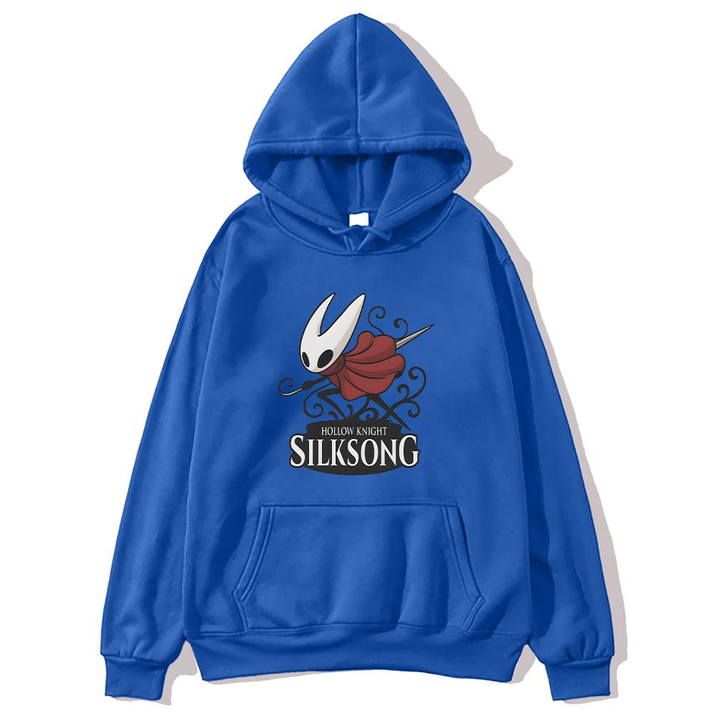 Hollow Knight Silksong Grafisk Hettegenser Herre Dame Mote Oversized Sweatshirts Hollow Videospill Fan Pullovere High Street Hettegenser