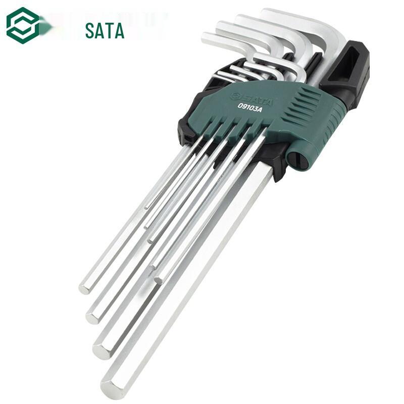 SATA 9-Piece Metric Hex Key Wrench Set