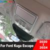 Car Front Roof Reading Light Lamp Cover Trim For Ford Kuga Escape     2024 Stainless Steel Interior Accessories