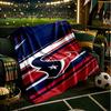Basketball Texans Logo Blanket Lightweight Flannel Bedding Blanket Perfect for Travel, Camping, Living Rooms, Offices, Sofas, Fan Christmas Gift