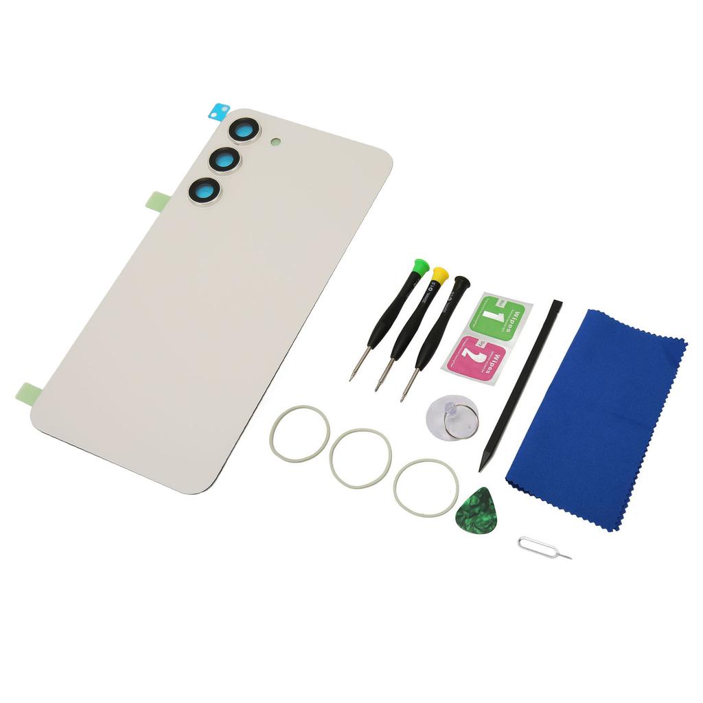 Back Glass Cover with with Pre Installed Camera Lens Professional Repair Tool Kit for Samsung Galaxy S23 Plus