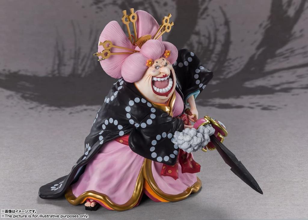 TAMASHII NATIONS FiguartsZERO ONE PIECE Charlotte Linlin Feroz Monstro de Onigashima 310mm ABS PVC Pintado Figura Completa [Super Batalha] -Oiran O-Lin