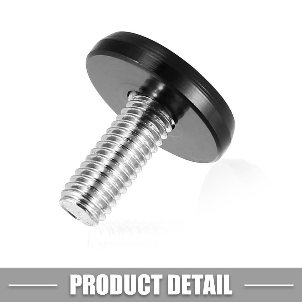 ACROPIX Car Bumper Fender Washer Bolts Engine Bay Dress-Up Kit Stainless Steel M6x20mm Black 25 Sets