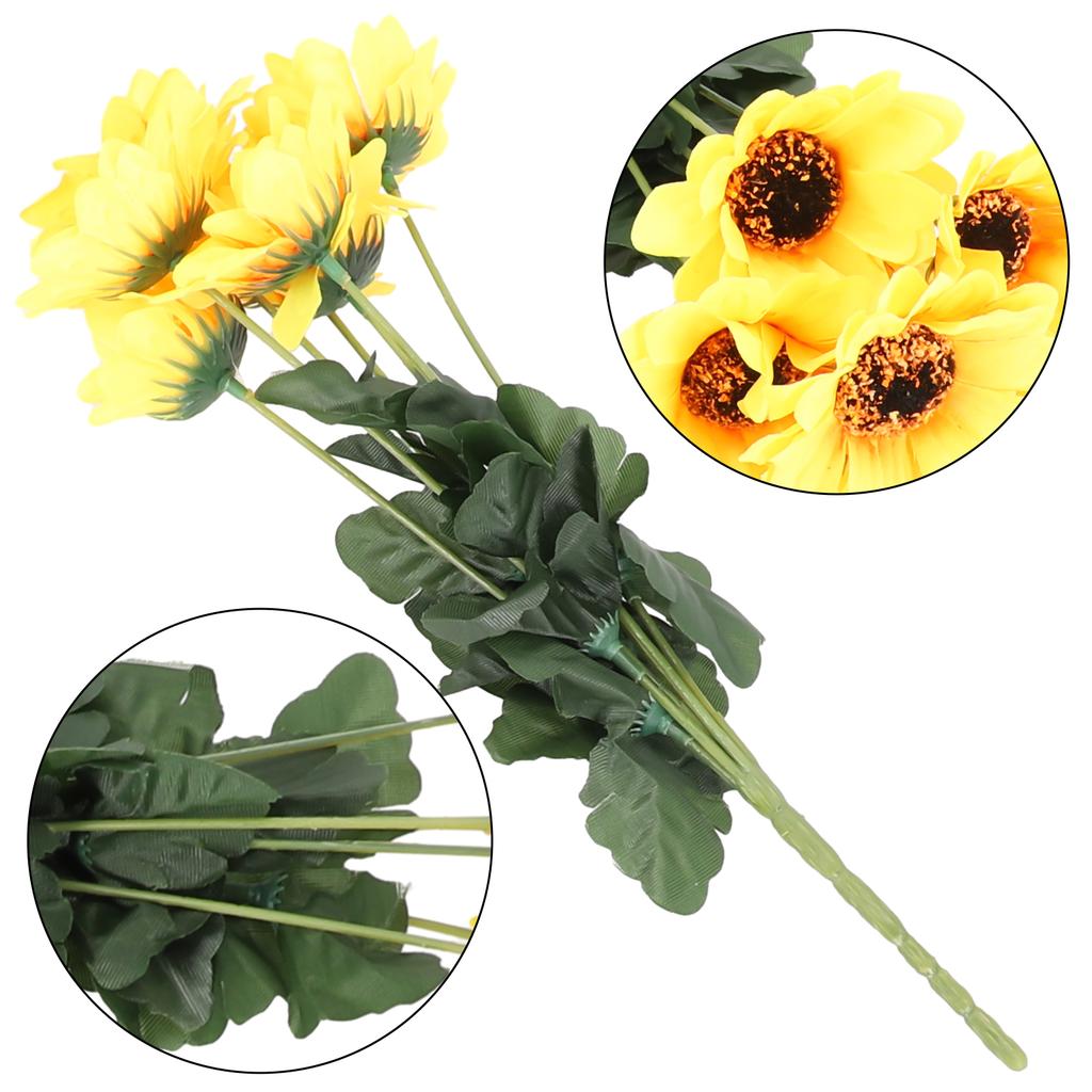 Sunflower Flowers Home Decoration DIY Fake Flower Arrangements