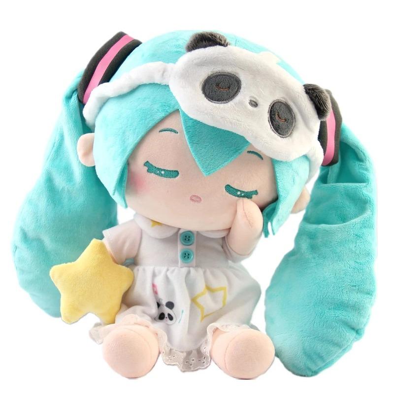 Poupée dormeuse Hatsune Miku 30 cm Panda Hatsune Miku Position debout Miku Dessin animé Poupée en peluche Hatsune Produit dérivé Cadeau de Noël