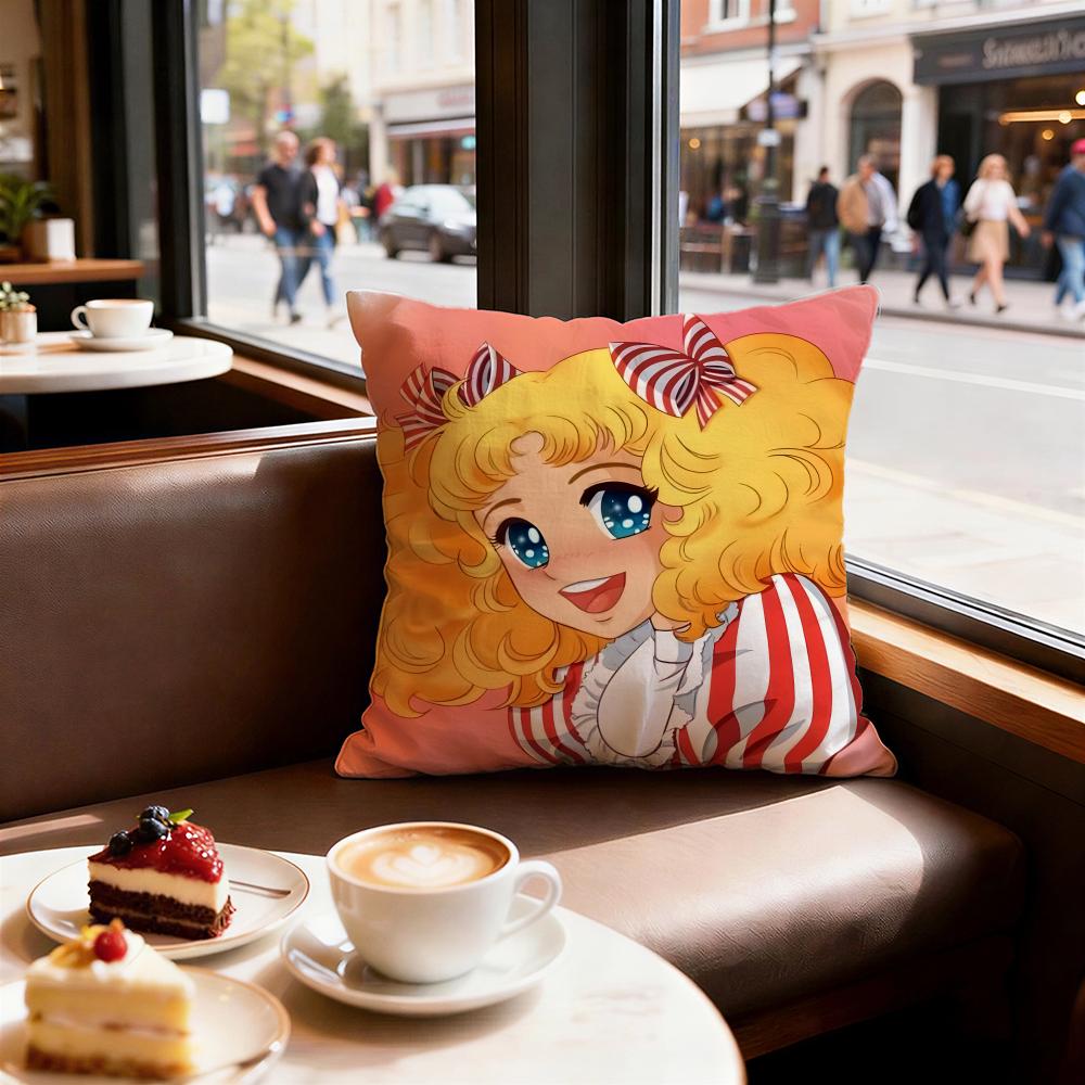 Anime Candy Candy Cushion Cover Decorative Cushions Covers Cover Sofa 50x50 Pillow 4 Piece 45x45 40x40 Pillowcase