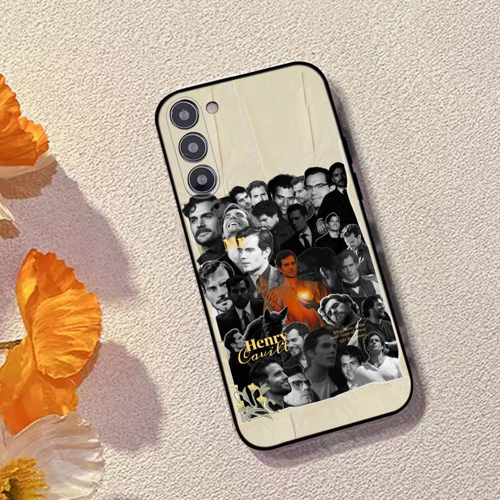 Actor H-Henry C-Cavills Phone Case For Samsung Galaxy A73,A72,A71,A70,A53,A52,A51,Soft Silicone Black Cover