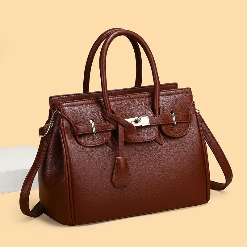 Ladies Bag New Simple Solid Color Shoulder Bag Fashion Handbag