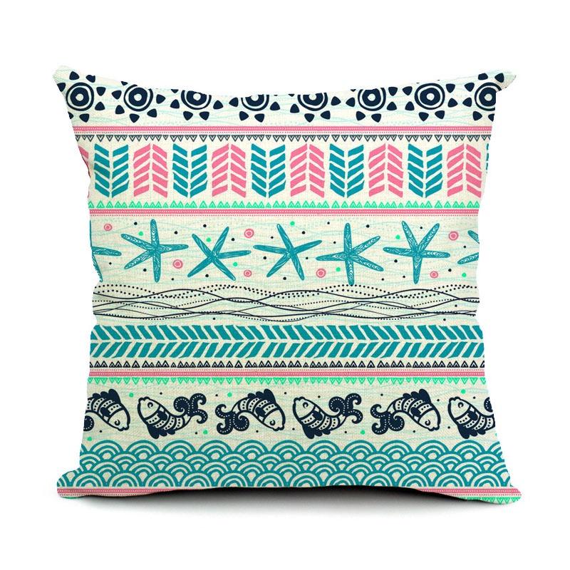 Premium Cotton Linen Bohemia Style Waist Throw Pillow Case For Stylish Home Decor