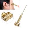 Acupuncture Points Detector Probe Facial Ear Acupoints Spring Needle Massage Roller (Gold)