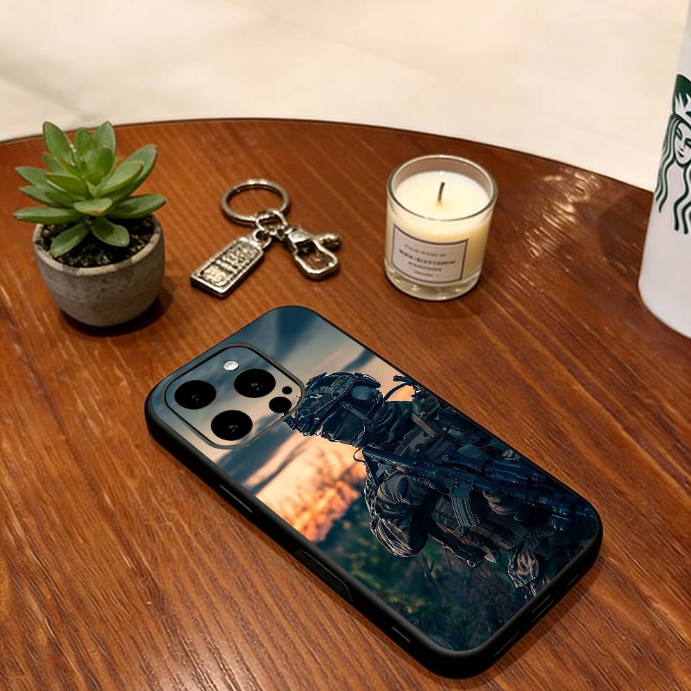 

Army special forces Phone Case For iPhone 17, 16,15,14,13,12,11 Plus,Pro Max, Others Soft Black Cover iPhone13