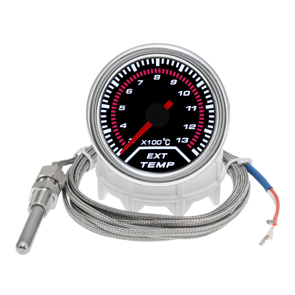 52mm Digital pointer Auto Car Exhaust Gas Temperature Gauge white backlight for Car Racing 12V Car Meter with Sensor|