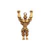 Vintage Metal Muscle Man Keychain Car Pendant Jewelry Hanging Diy Accessory Creative Lucky Gifts