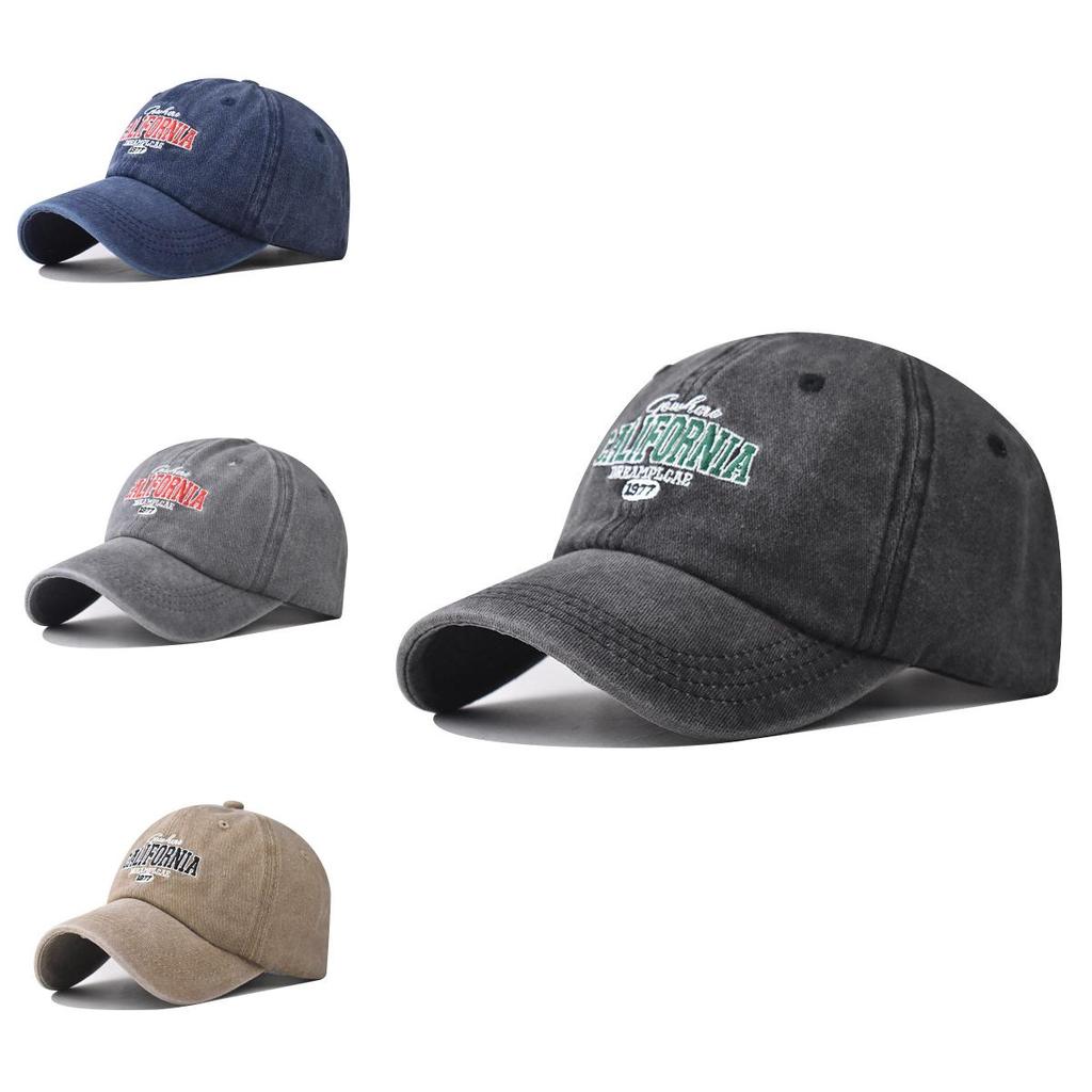 California Cotton Baseball Hat With Vintage Wash And Adjustable Fit For Men And Women