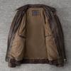 Vintage Red Brown Men Leather Jacket Oversized Style Black Genuine Cow Loose Man Bomber Coat Plus Size