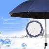 Large Dual-Purpose Sun and Rain Umbrella for Three People, Reinforced, 70% off Foldable, Men's Business Advertising Umbrella with Logo Printing