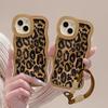 Retro Leopard Print Lash Suitable for Apple 14PRO Phone Case 13 Silicone Anti-drop 12 Cute Full Bag 11 Double Stand X