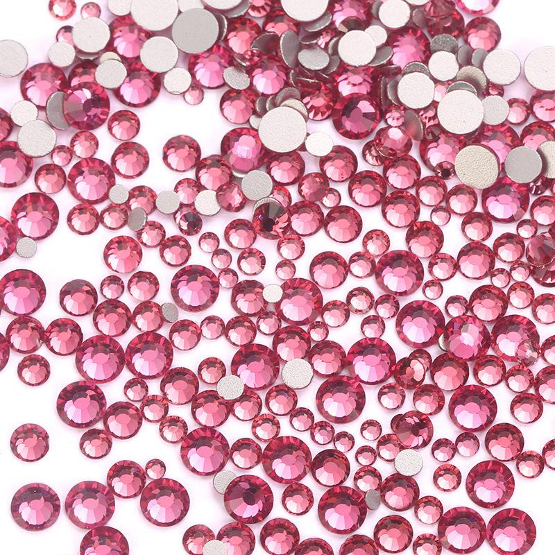 Nail Art Größe Gemischt Flacher Boden Diamant Ss6-Ss20 Mehrgrößen Strass Schmuck 1440 Stück