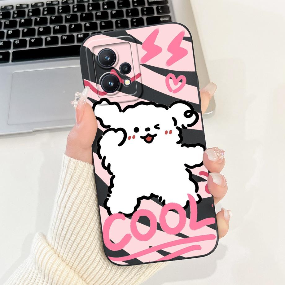 Funda For Realme 9 Pro+ Realme 9 9i 4G 5G Case Capa Soft Matte Silicone Bumper Realme 9 Pro Plus Cartoon Animals Back Cover
