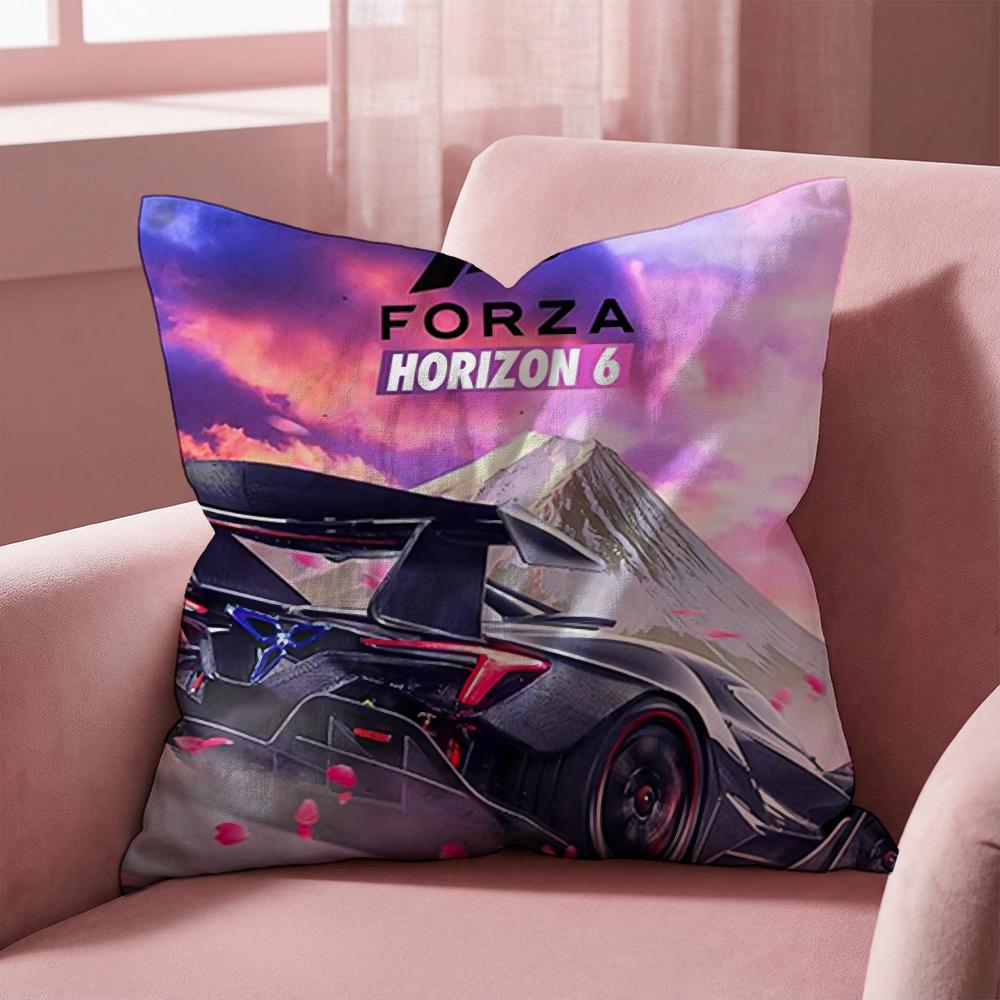 HOT Games F-ForzaS H-HorizonS Cushion Cover Multi-Scene Pillow Cover for Home & Car - Reversible, Soft & Durable for Daily Use
