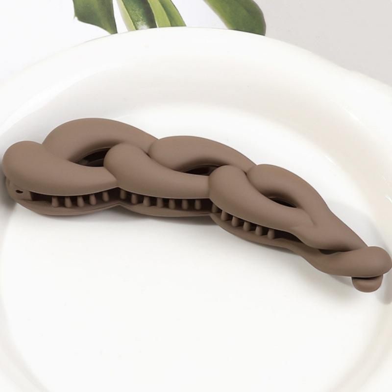 Large Hair Clips Anti-Slip Non-Slip Hair Claw Double Combs Hair Clip U-Shaped Vintage Hairpin For Exercise Wedding Daily