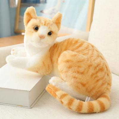 Niedliche Plüschkatze zum Kuscheln Perfekt als Geburtstags-, Schreibtisch- oder Reisestil Perfekt für eine Freundin oder als Feiergeschenk Kissen, Kissen mit Tiermotiv,