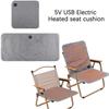 Waterproof Electric Heating Seats Pad USB Heating Chair Backrest Heated Mat  Outdoor