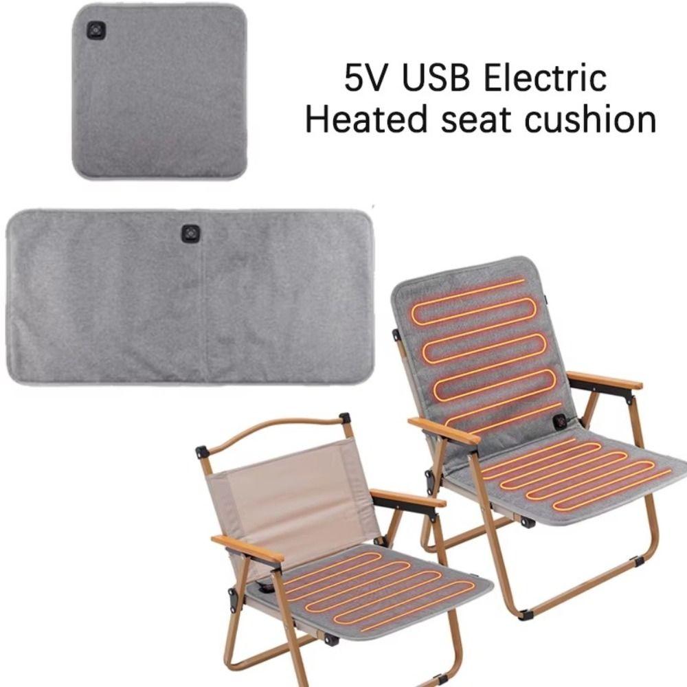 with 3 Adjustable Temperatures Heated Seat Cushion Waterproof USB Heating Chair Backrest Heated Mat Chair Heater Pad Home