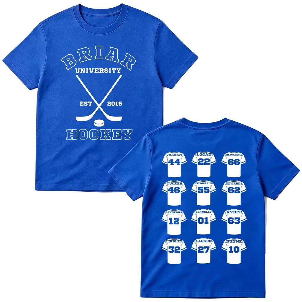 2026 Summer Fashion Trendy Tee Off Campus TV Series T-shirts Briar University Hockey Men Women Clothing Fashion Hip Hop T-shirt