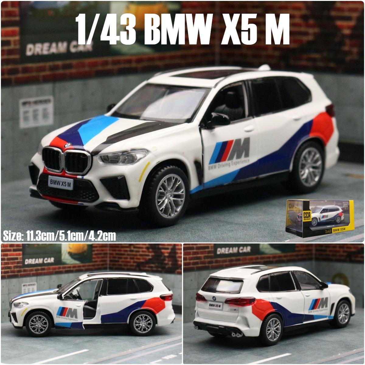 

1/43 Модель игрушечной машины BMW X5 M для детей CCA Welly Sport SUV Миниатюра Свободные колеса Откатная Литой сплав Коллекция Подарок Мальчикам