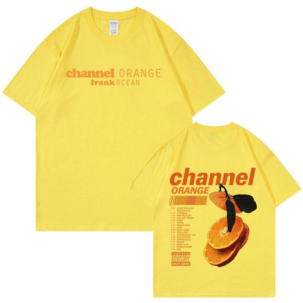 

Frank Channel Orange Graphic T Shirt Blond Album Fashion Hip Hop RB Tshirts Unisexs Women Short Sleeve T Shirts 3XL