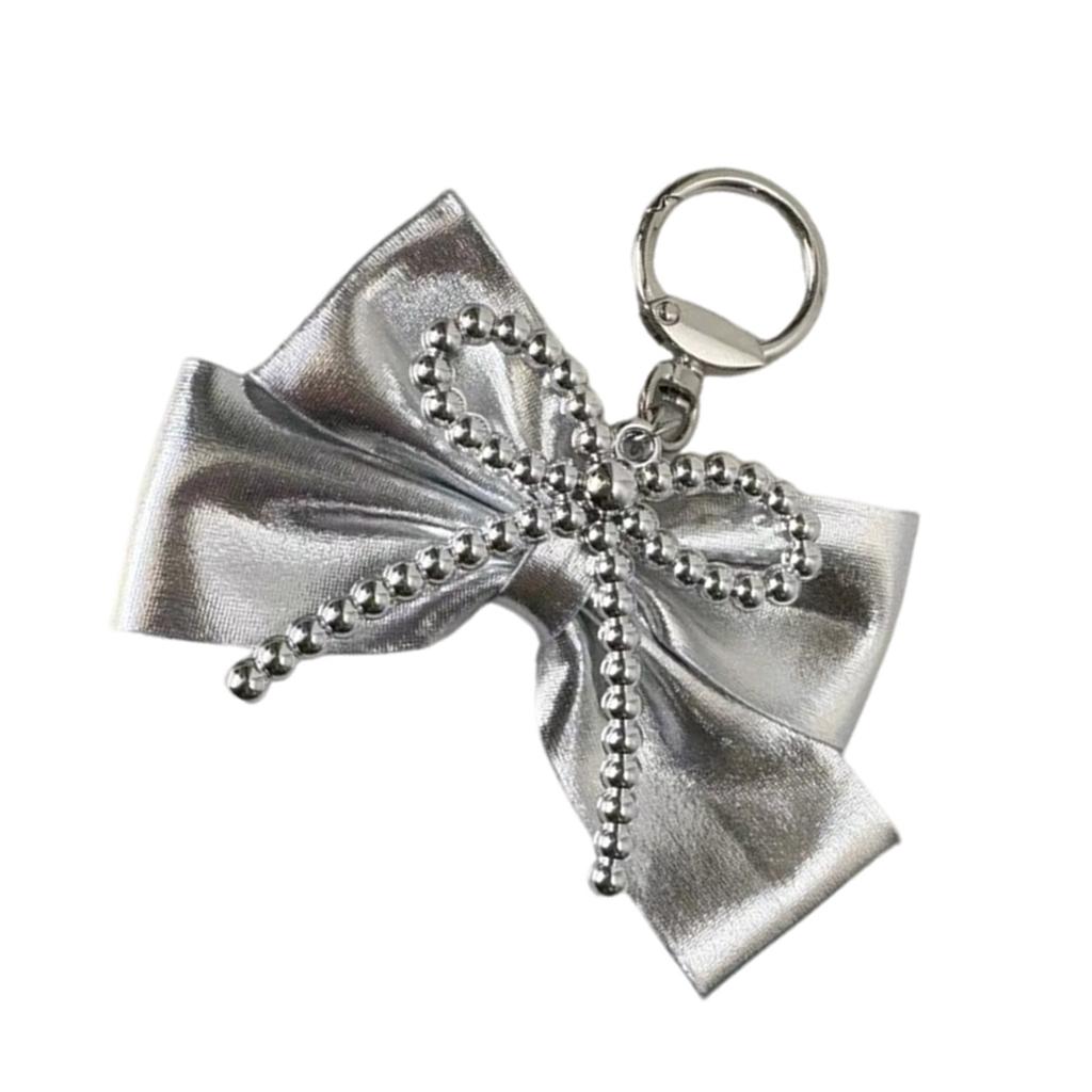 Elegant Keychain Pendant Accessory Portable Bowknot Phone Pendant Keychain Bag Decoration for Women and Girls